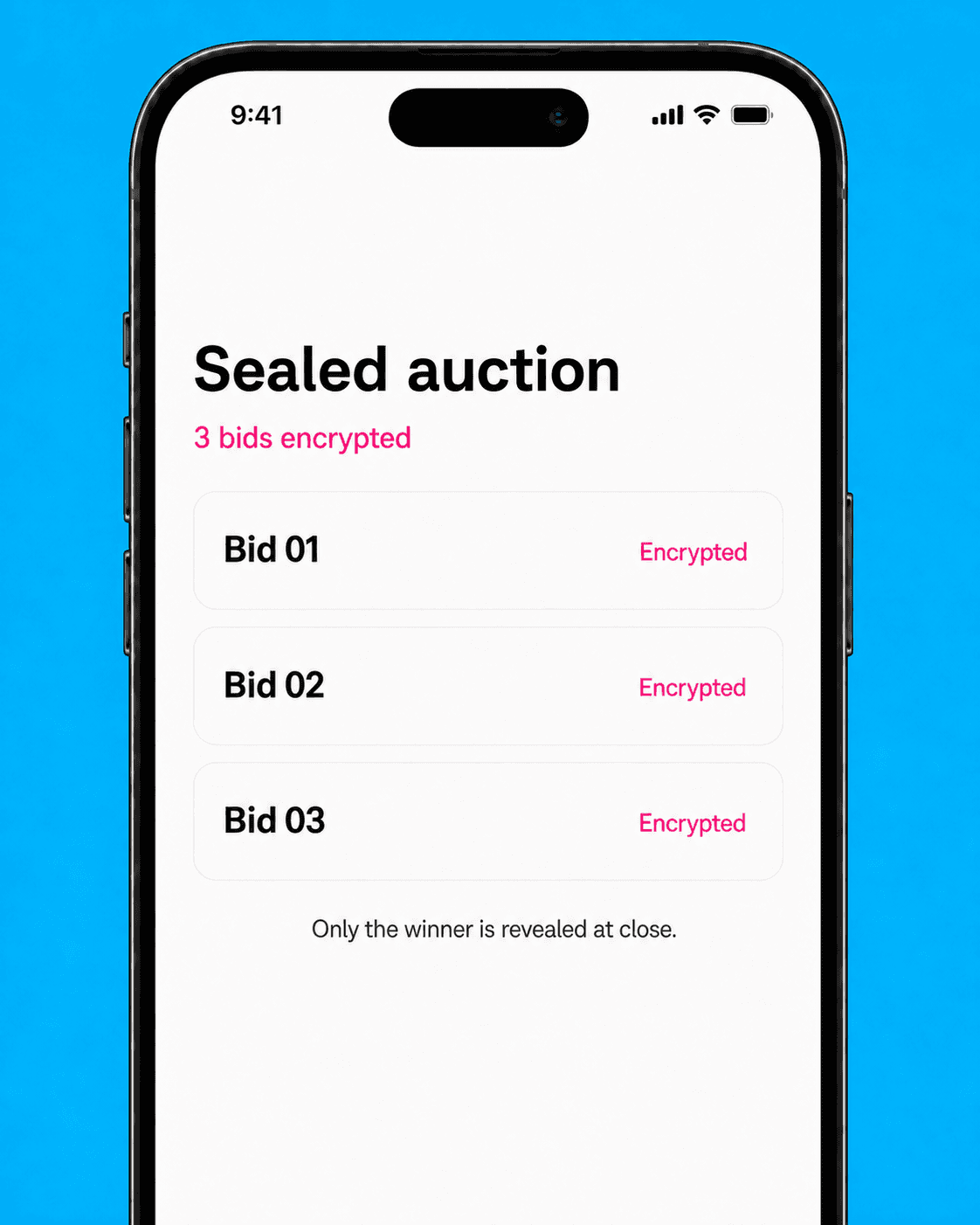 Leaderboard of verified lenders bidding